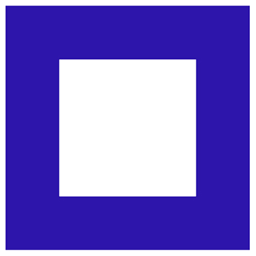 Blue square box